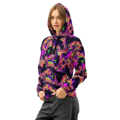 Acidwave on a Cotton Hoodie