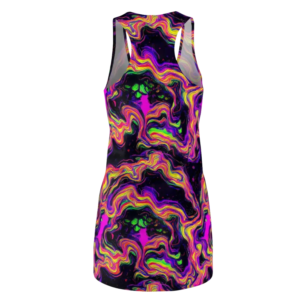 Acidwave on Racerback Dress — Back