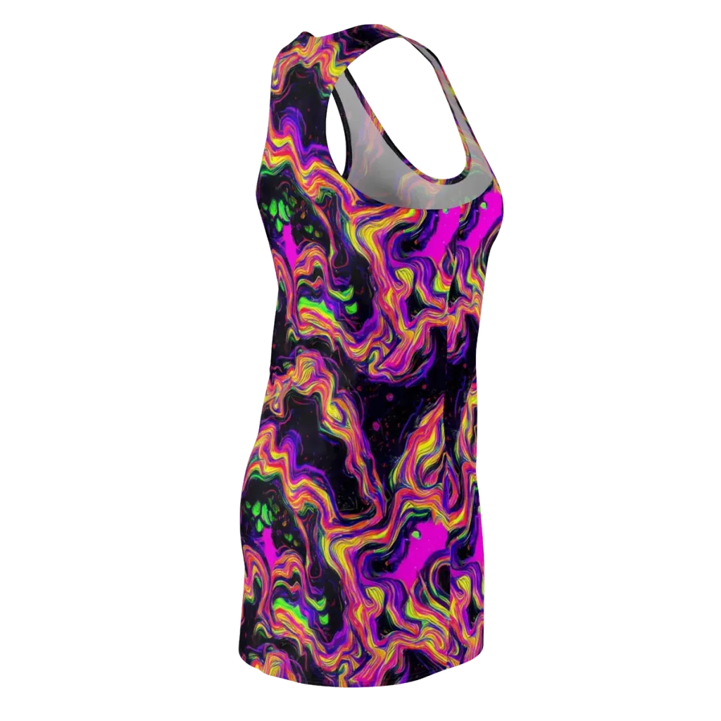 Acidwave on Racerback Dress — Back Side