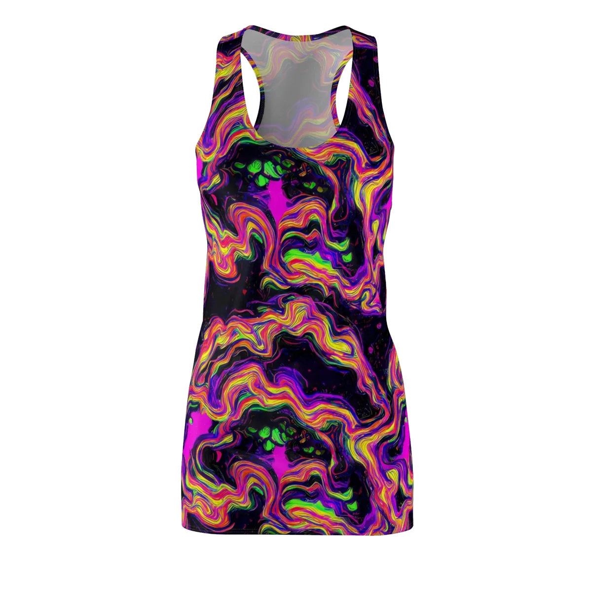 Acidwave on Racerback Dress — Front