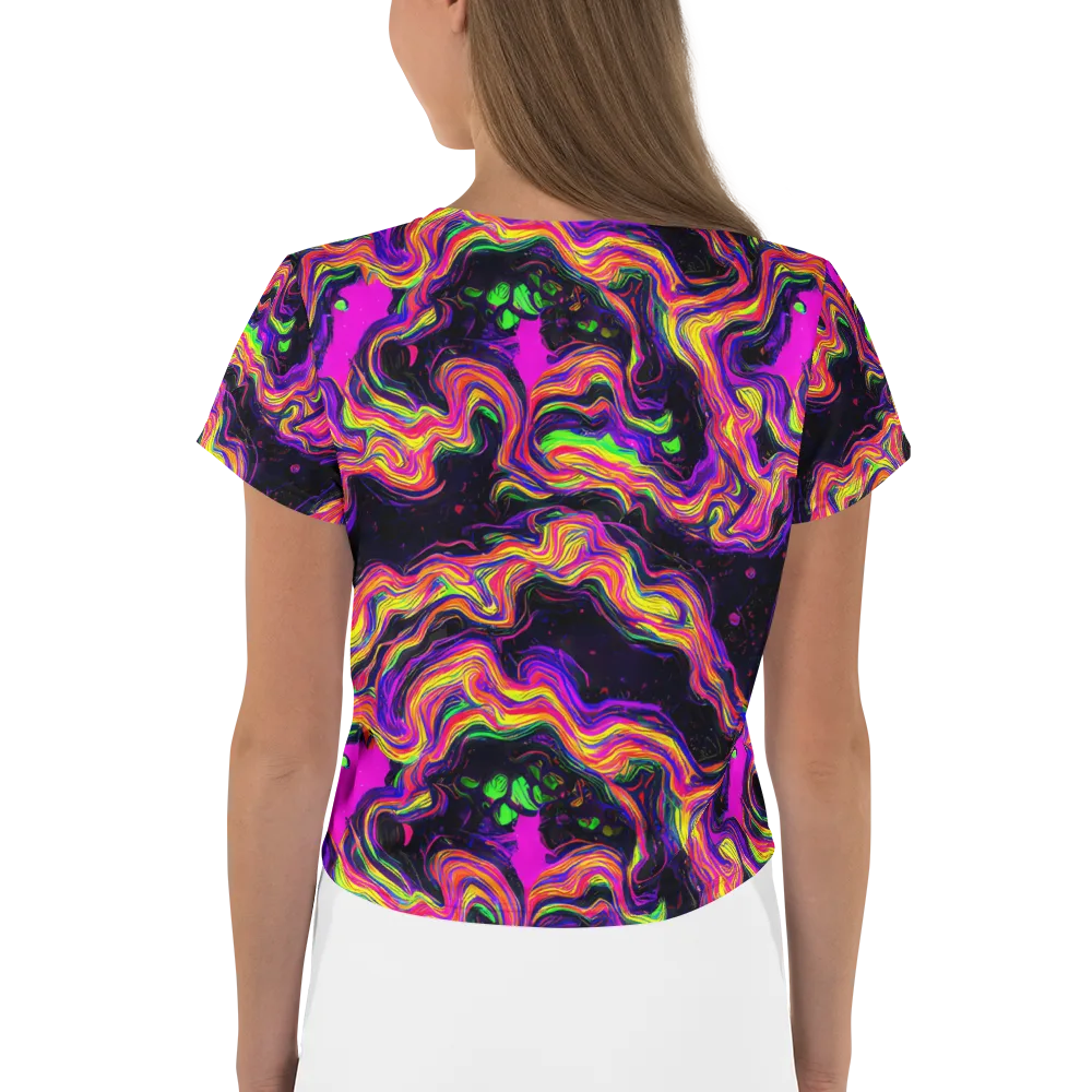 Acidwave on Crop Tee — Back