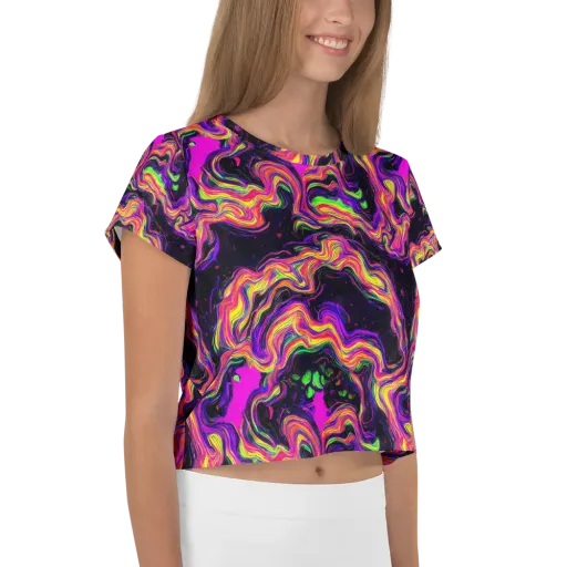 Acidwave on a Crop Tee