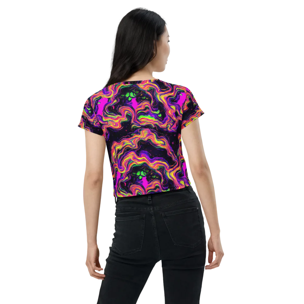 Acidwave on Crop Tee — Back