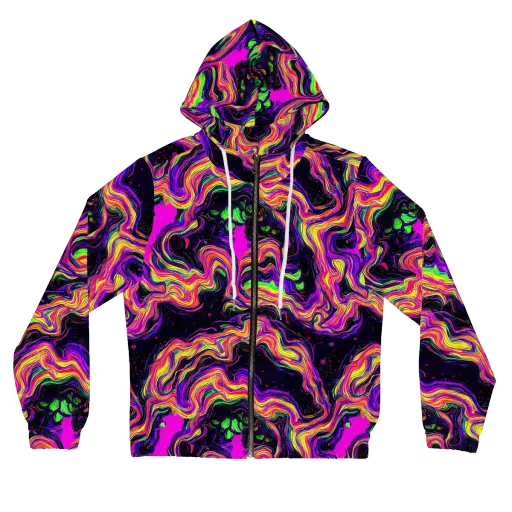 Acidwave on a Women's Full-Zip Hoodie