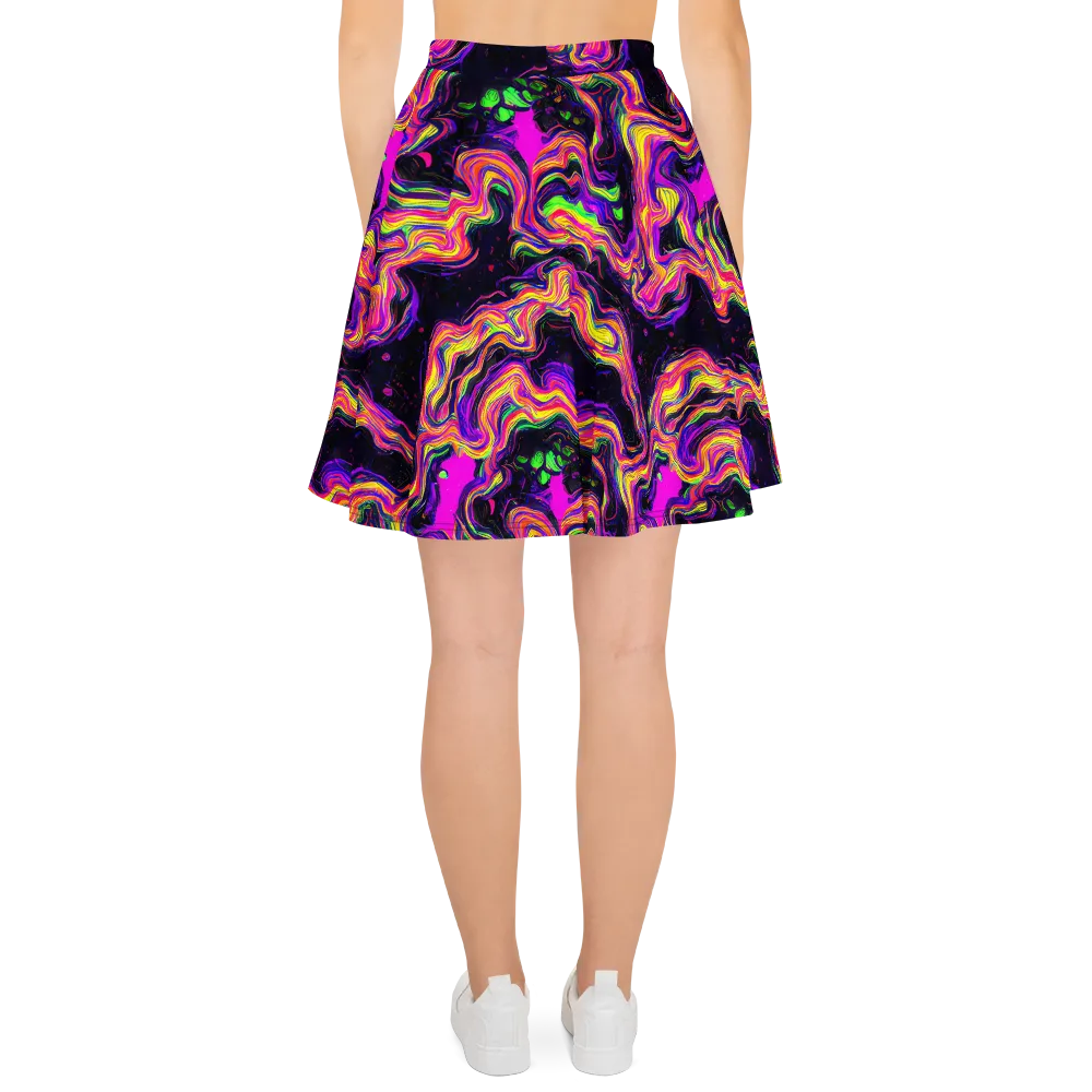 Acidwave on Skater Skirt — Back