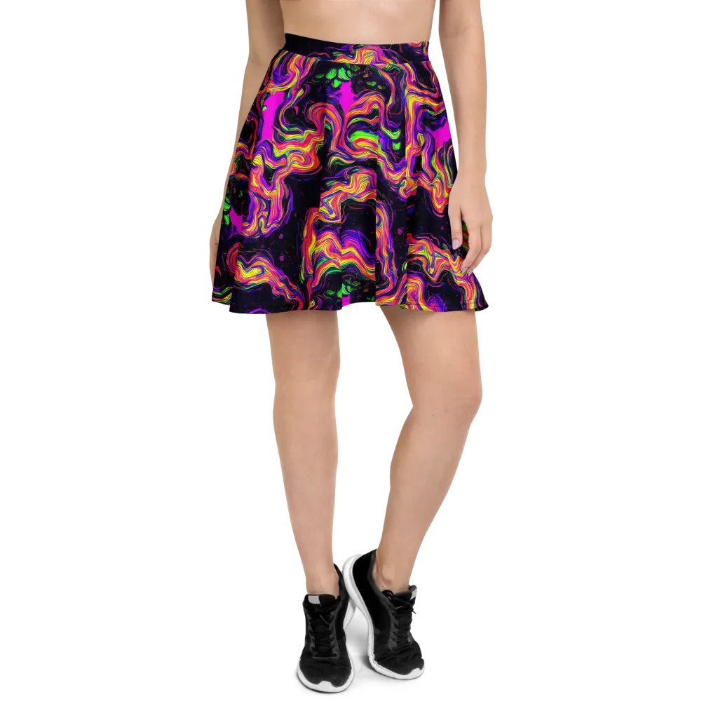 Acidwave on Skater Skirt — Front