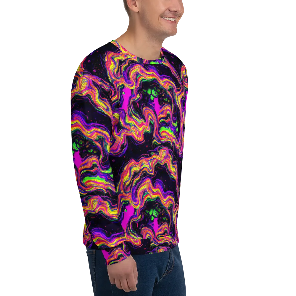 Acidwave on Sweatshirt — Right Front