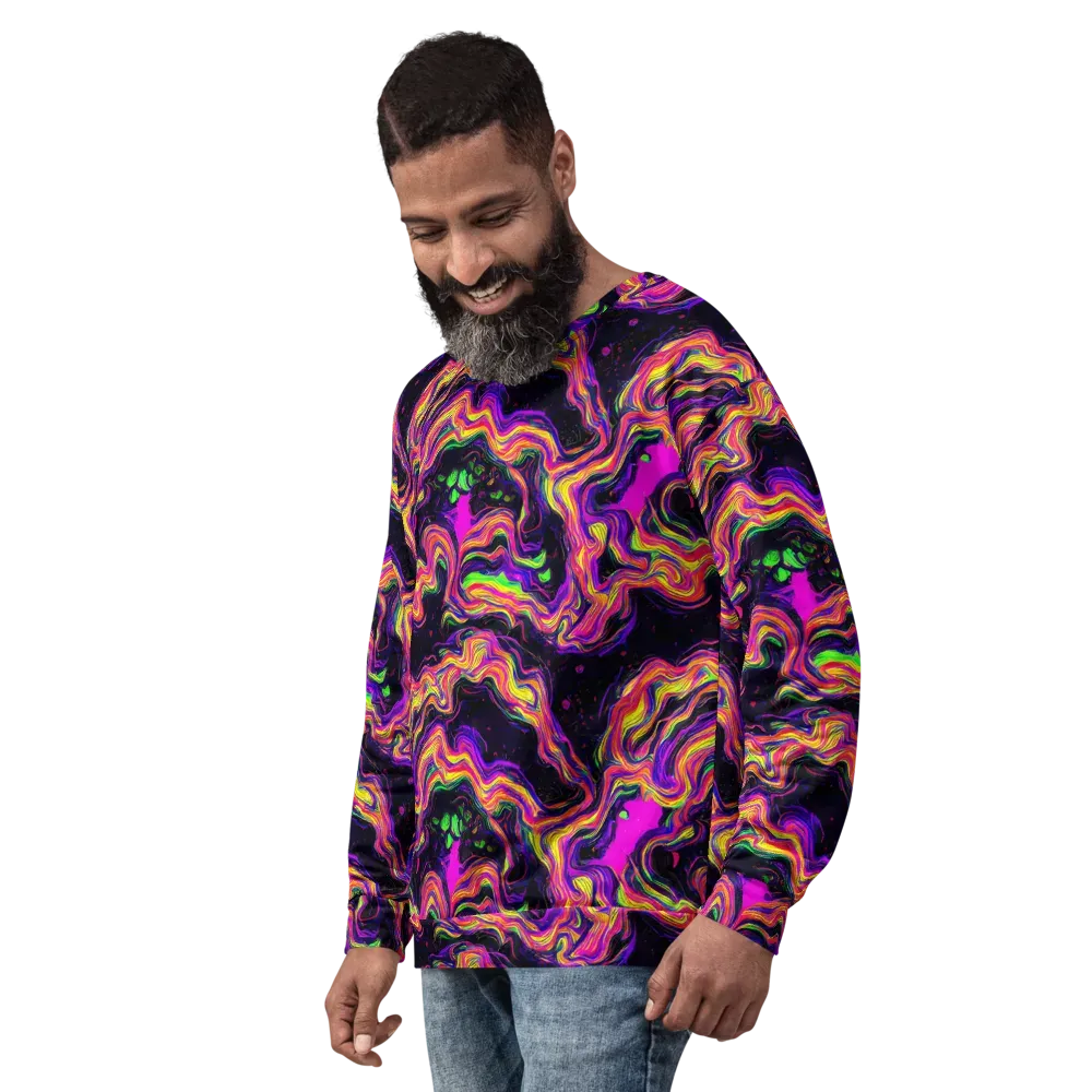 Acidwave on Sweatshirt — Left Front