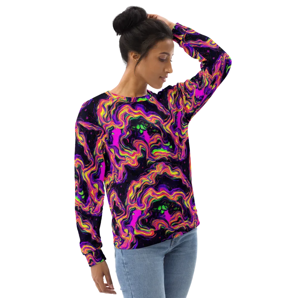 Acidwave on Sweatshirt — Right Front