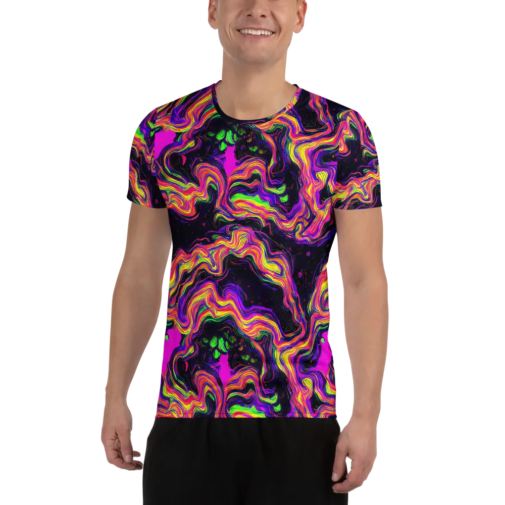 Acidwave on Men's Athletic T-Shirt — Front