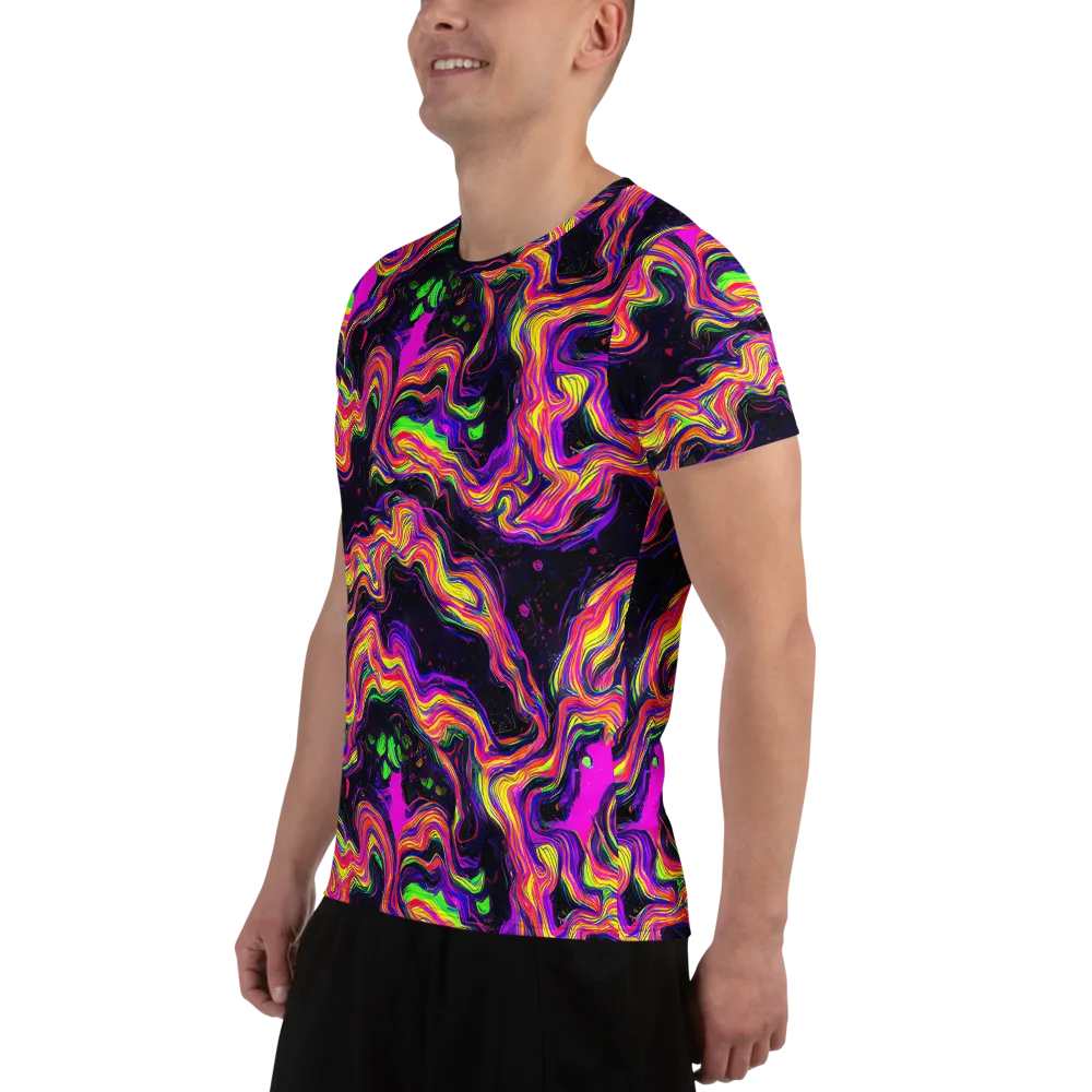 Acidwave on Men's Athletic T-Shirt — Left