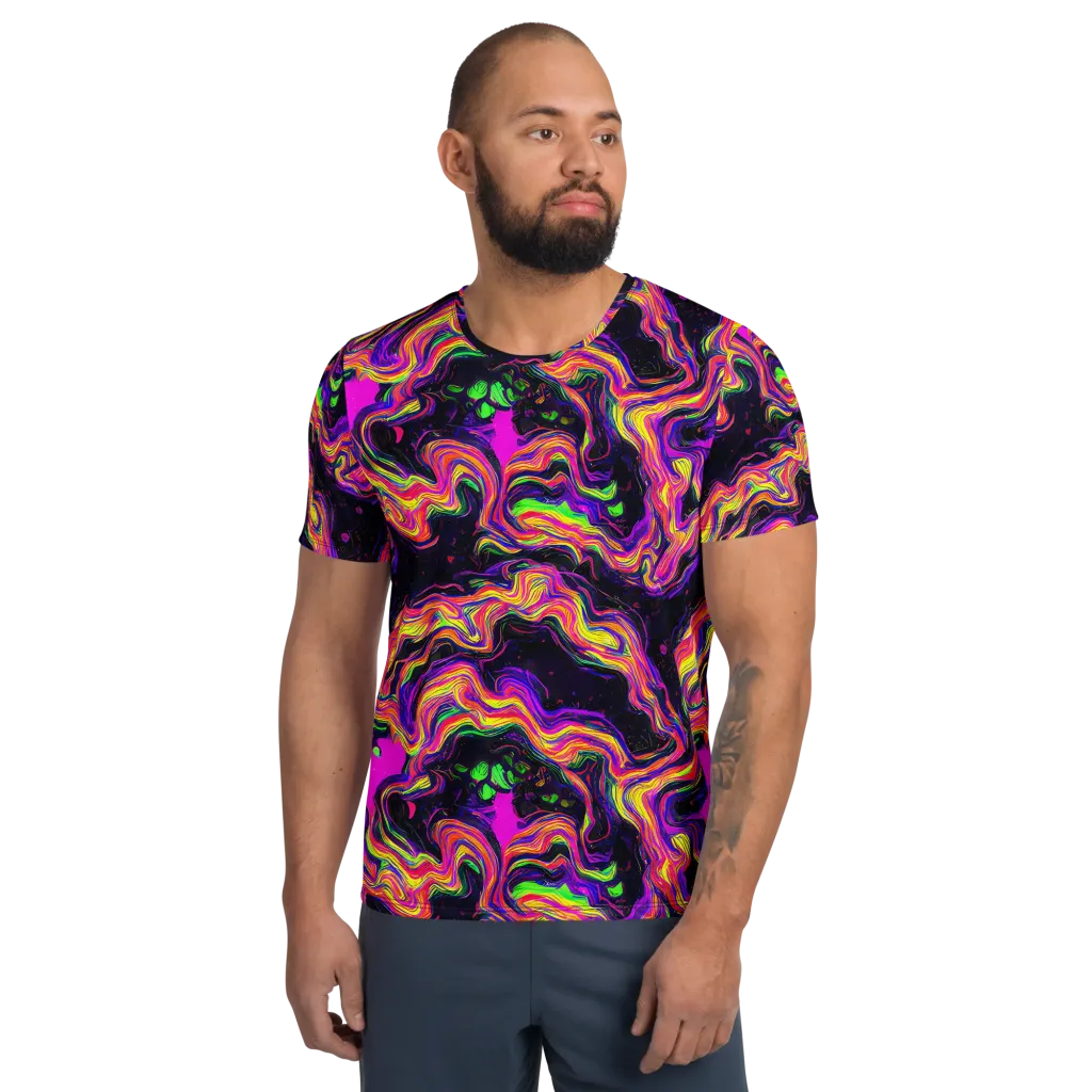 Acidwave on Men's Athletic T-Shirt — Front
