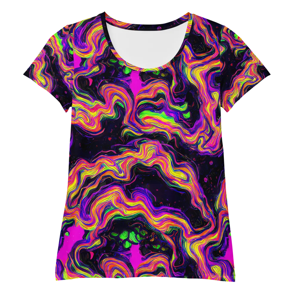 Acidwave on Women's Athletic T-Shirt — Front