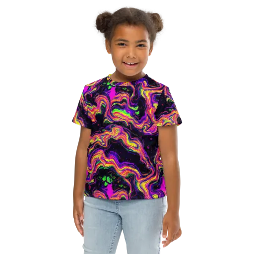 Acidwave on a Kids Crew Neck T-Shirt