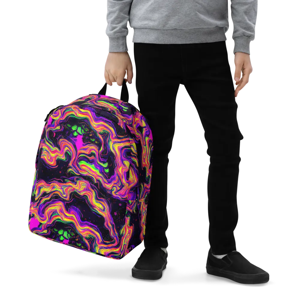 Acidwave on Minimalist Backpack — Zoomed-in