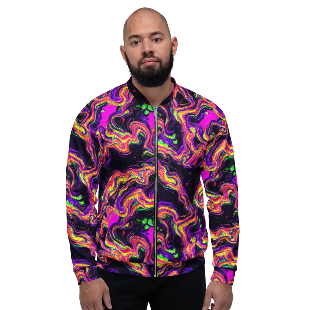 Acidwave on Bomber Jacket — Front