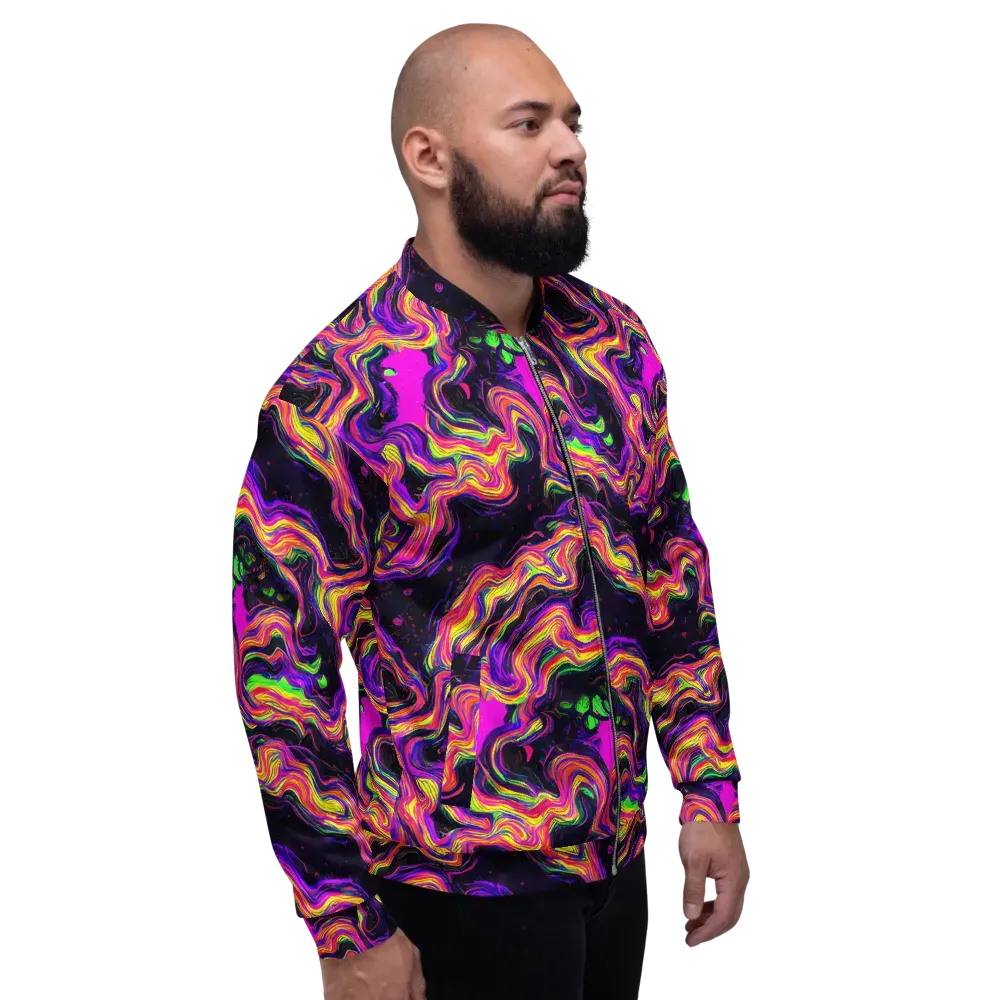 Acidwave on Bomber Jacket — Right