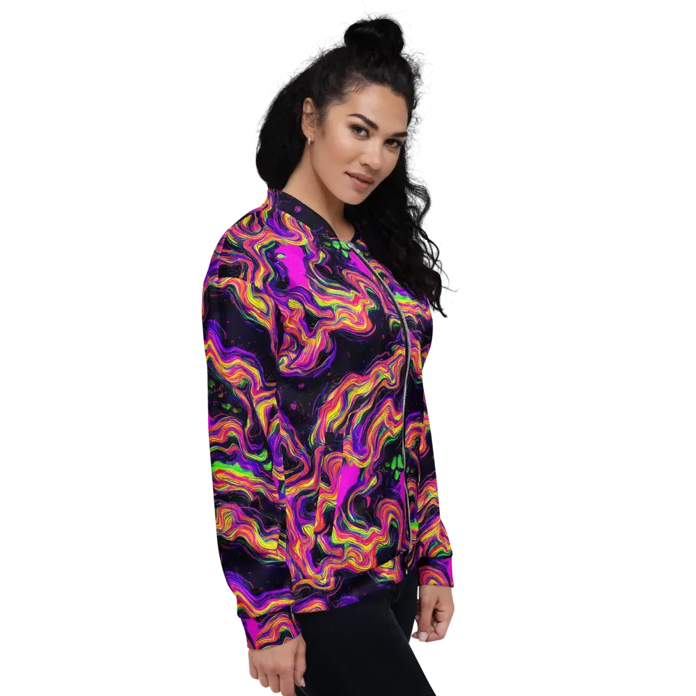 Acidwave on Bomber Jacket — Right