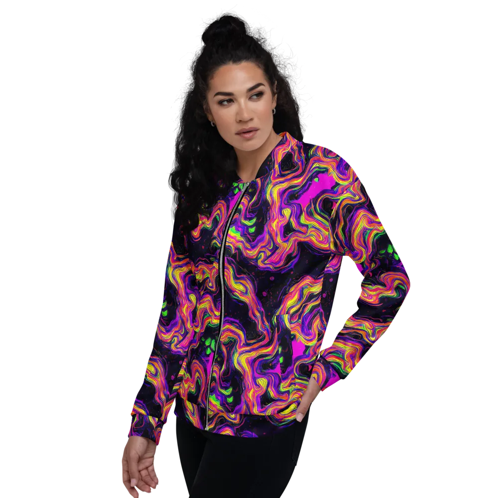 Acidwave on Bomber Jacket — Left