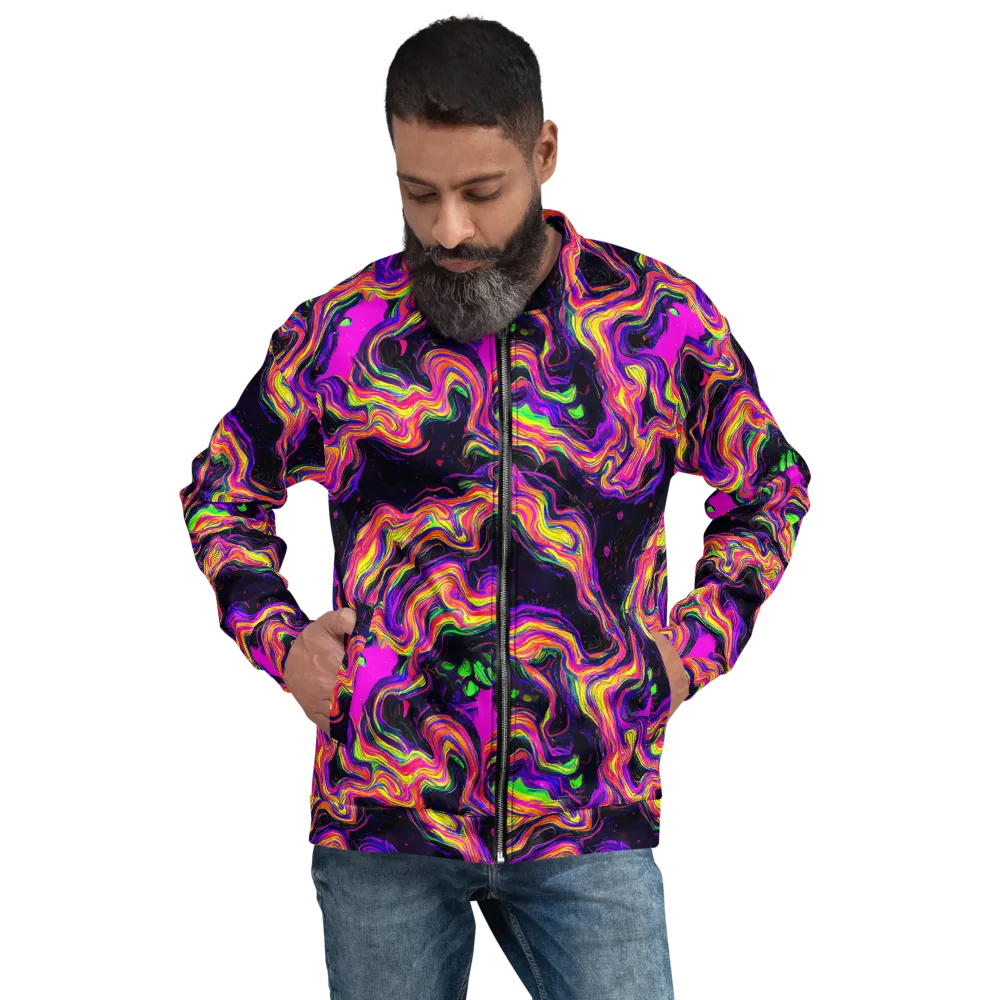 Acidwave on Bomber Jacket — Front