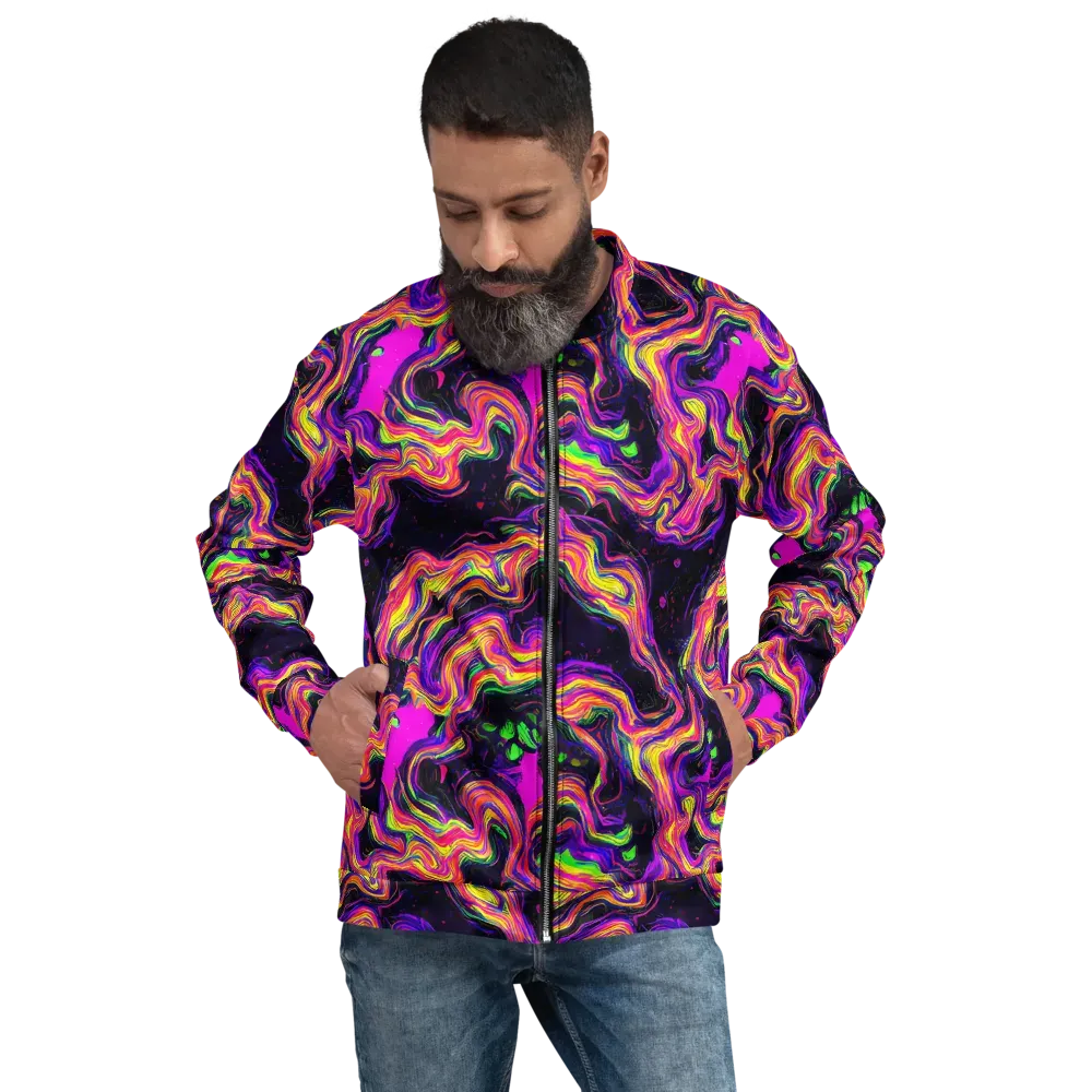 Acidwave on Bomber Jacket — Front