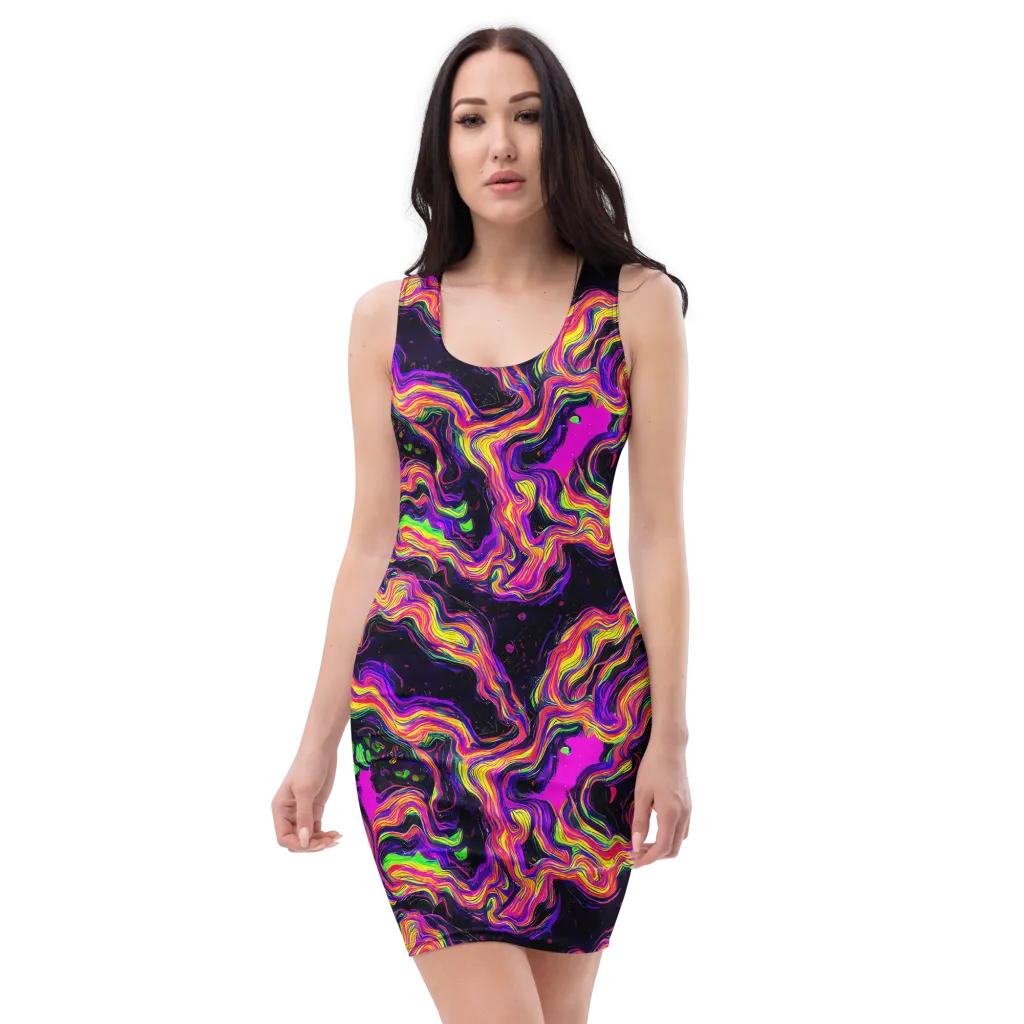 Acidwave on Bodycon Dress — Front