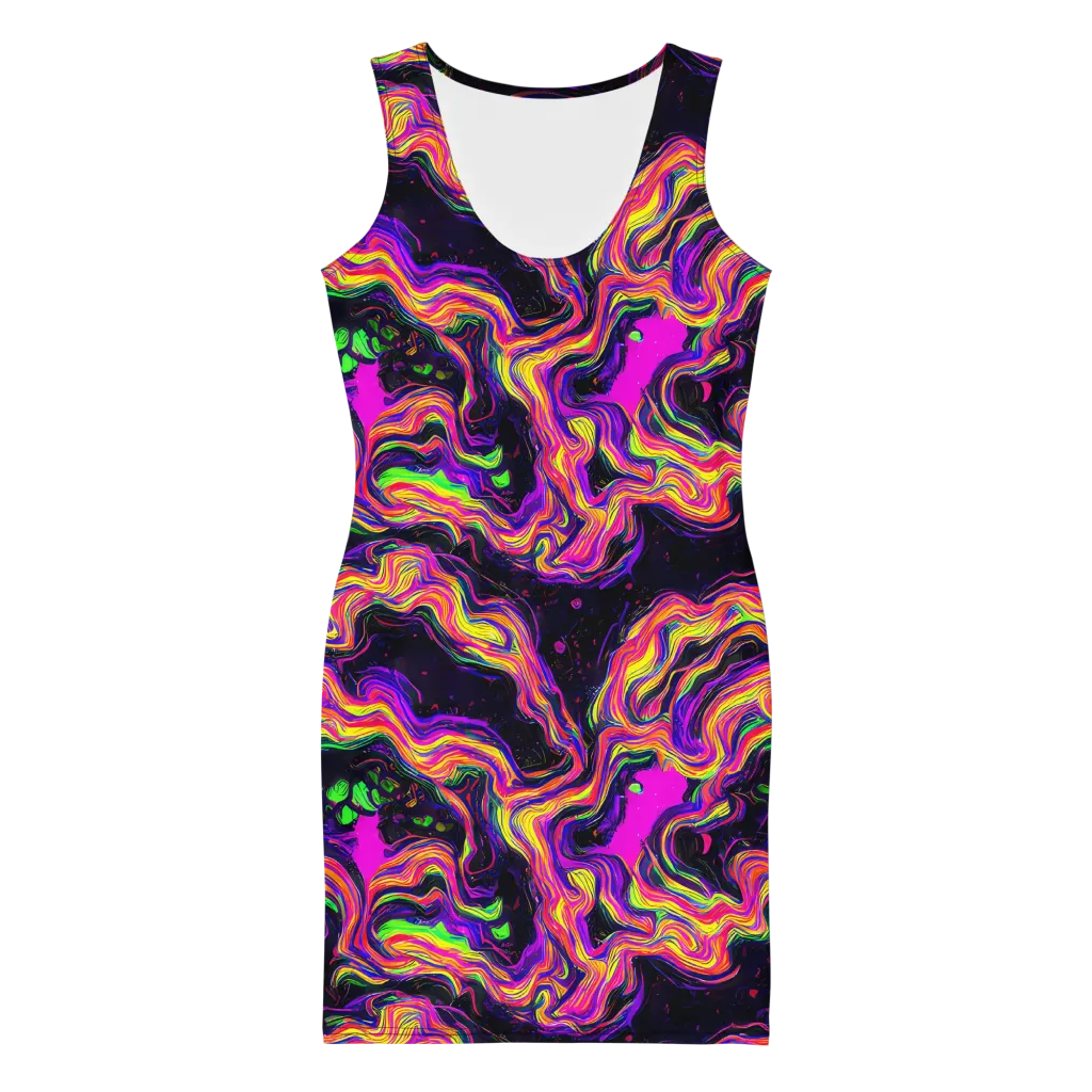 Acidwave on Bodycon Dress — Front