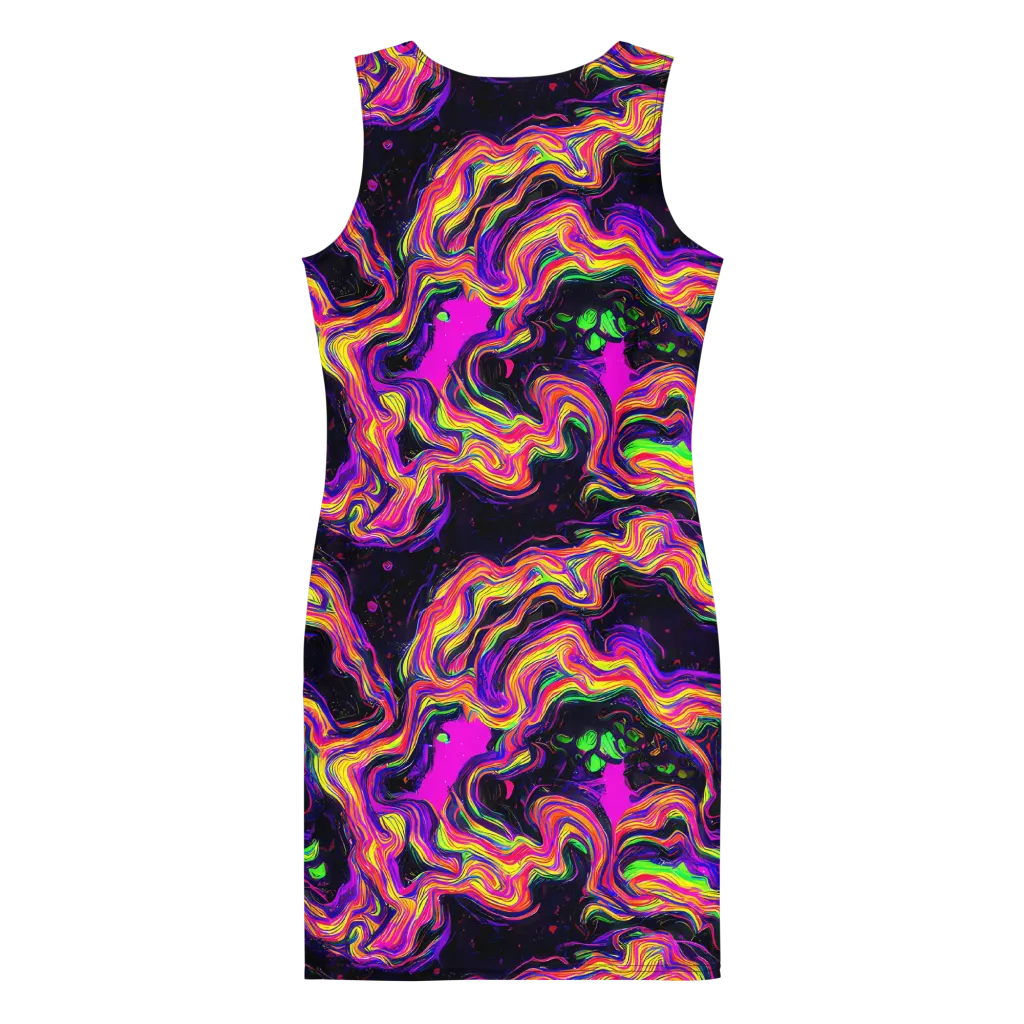 Acidwave on Bodycon Dress — Back