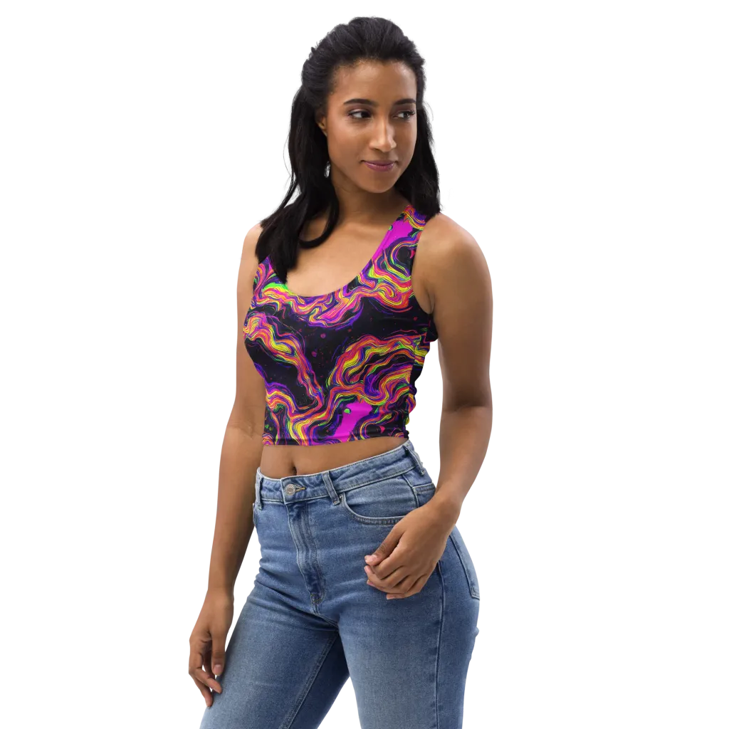 Acidwave on Crop Top — Left Front