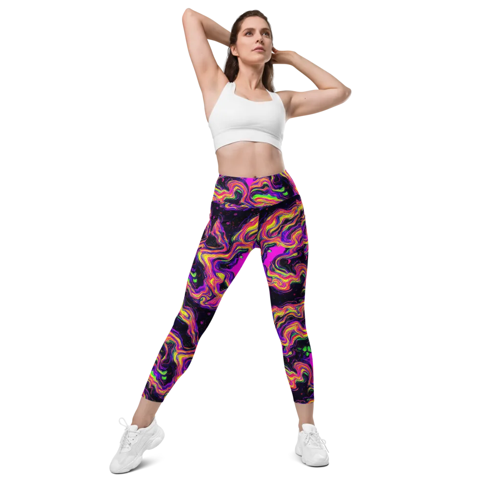 Acidwave on Leggings with Pockets — Front