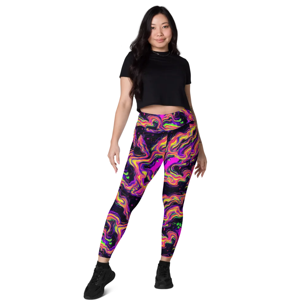 Acidwave on Leggings with Pockets — Front