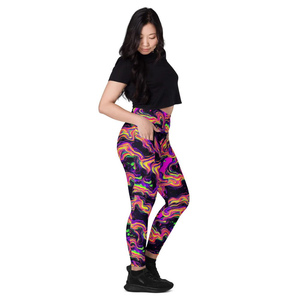 Acidwave on Leggings with Pockets — Right