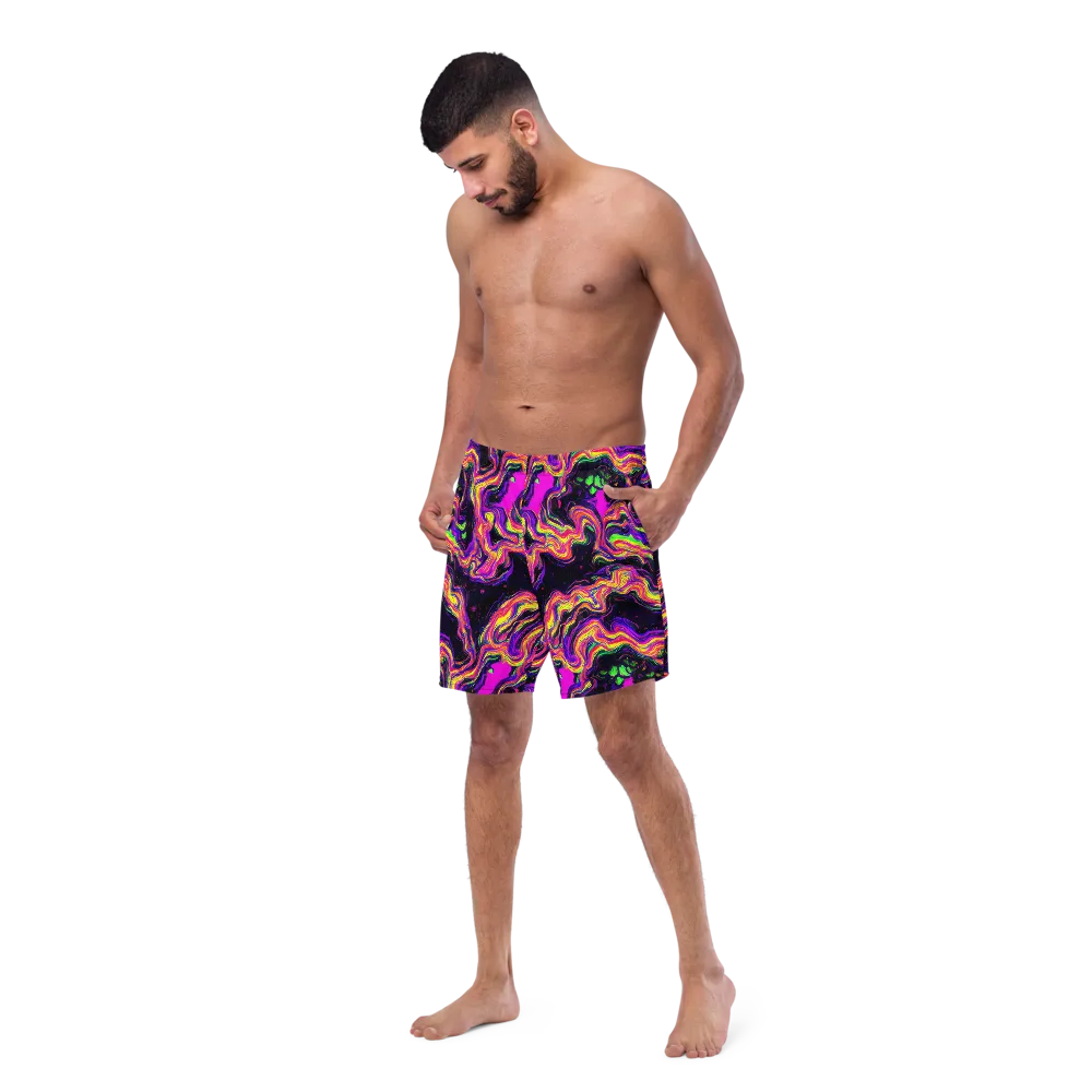 Acidwave on Swim Trunks — Left Front