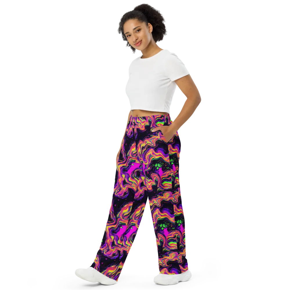 Acidwave on Wide-Leg Pants — Left Front