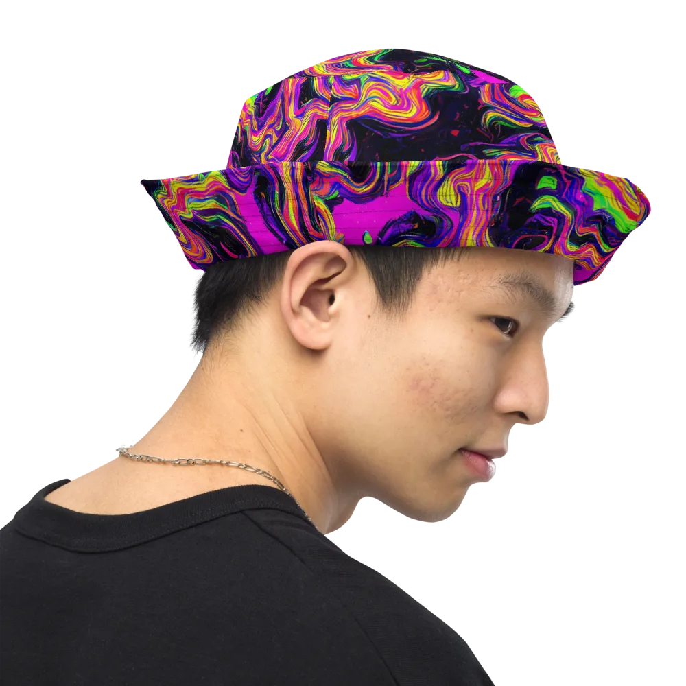 Acidwave on Reversible Bucket Hat — Right Outside