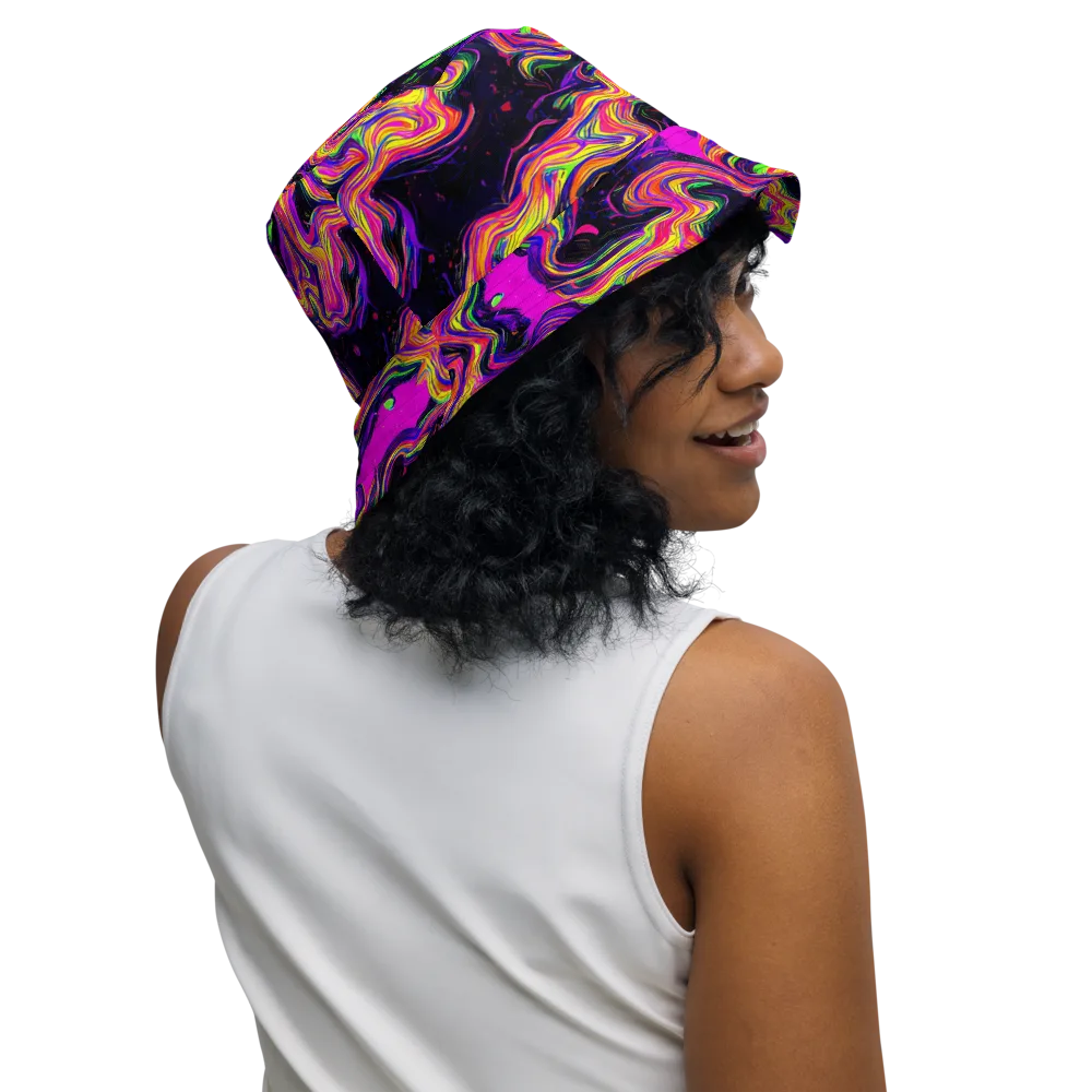 Acidwave on Reversible Bucket Hat — Right Outside