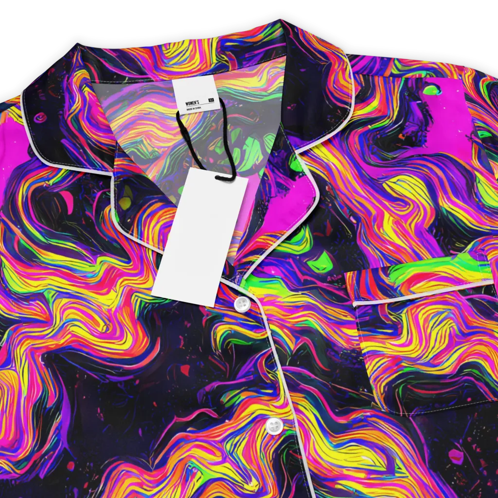 Acidwave on Women's Short Sleeve Pajama Top — Product details