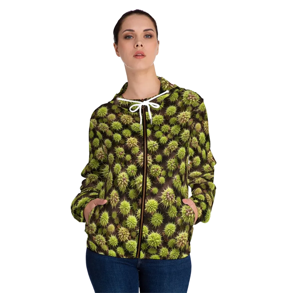 Thornlight on Women's Full-Zip Hoodie — Front On Person