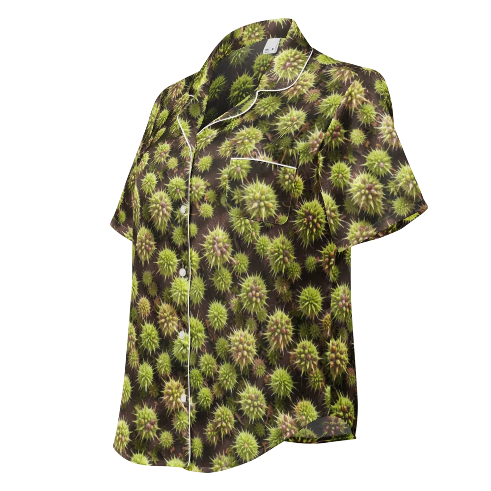 Thornlight on Women's Short Sleeve Pajama Top — Left Front