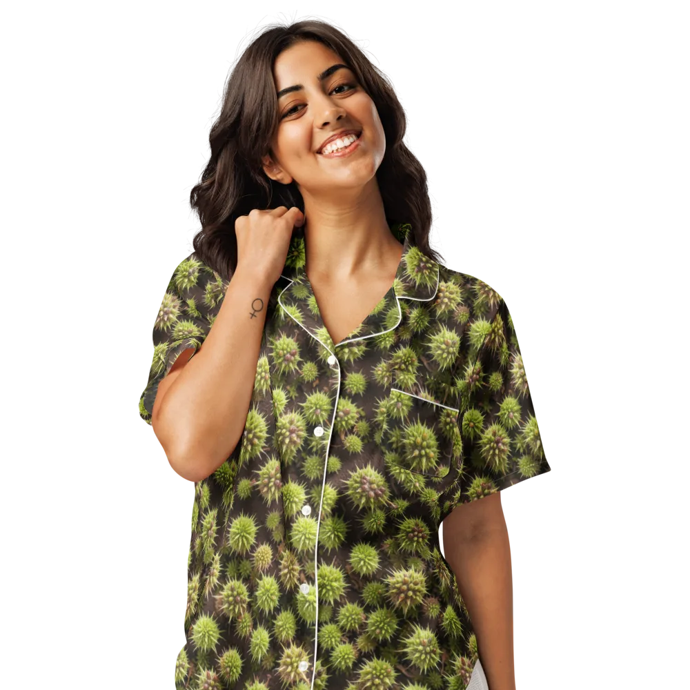 Thornlight on Women's Short Sleeve Pajama Top — Front