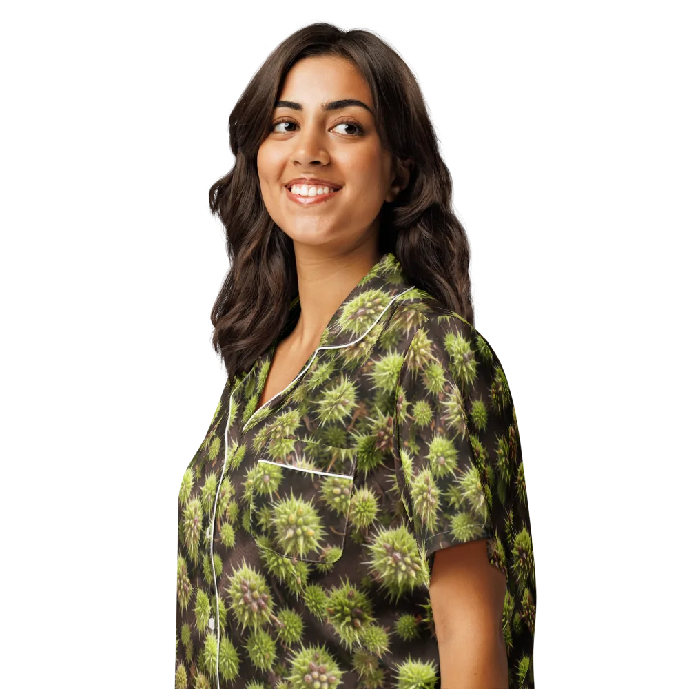 Thornlight on Women's Short Sleeve Pajama Top — Left Front