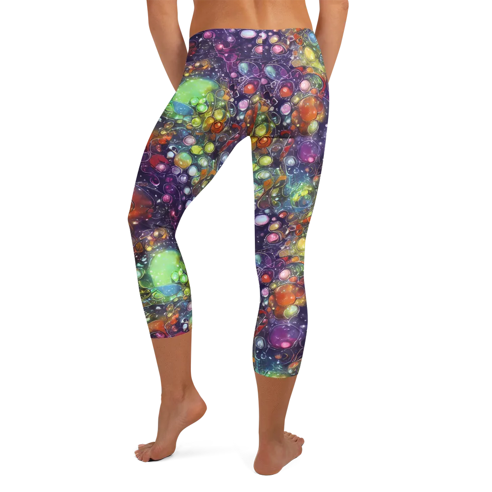Galactic Nectar on Capri Leggings — Back