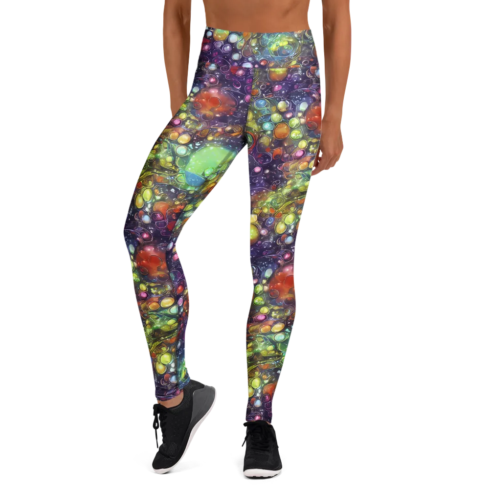 Galactic Nectar on Yoga Leggings — Front