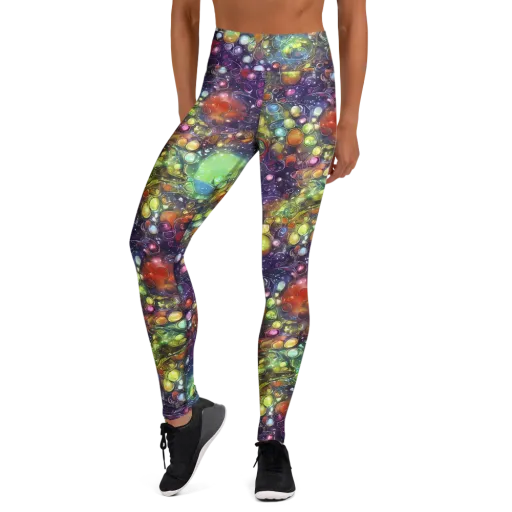 Galactic Nectar on a Yoga Leggings