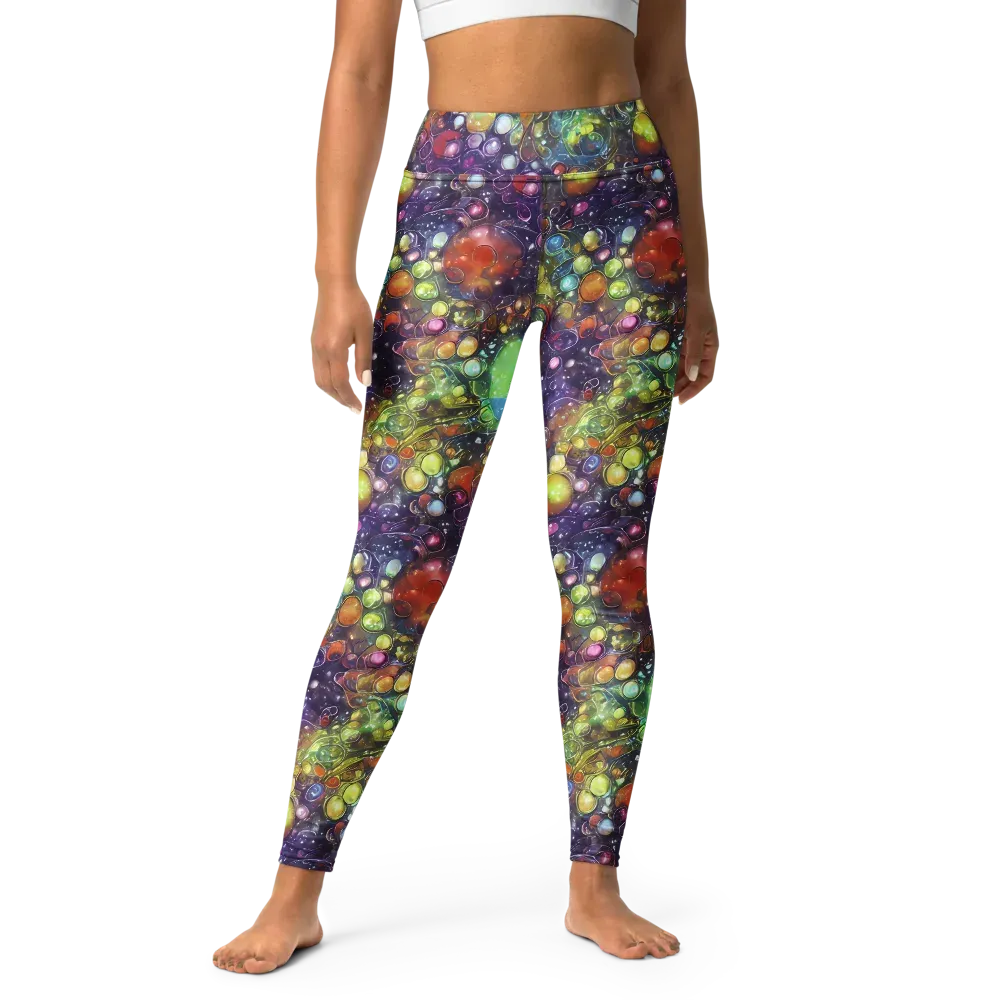 Galactic Nectar on Yoga Leggings — Front
