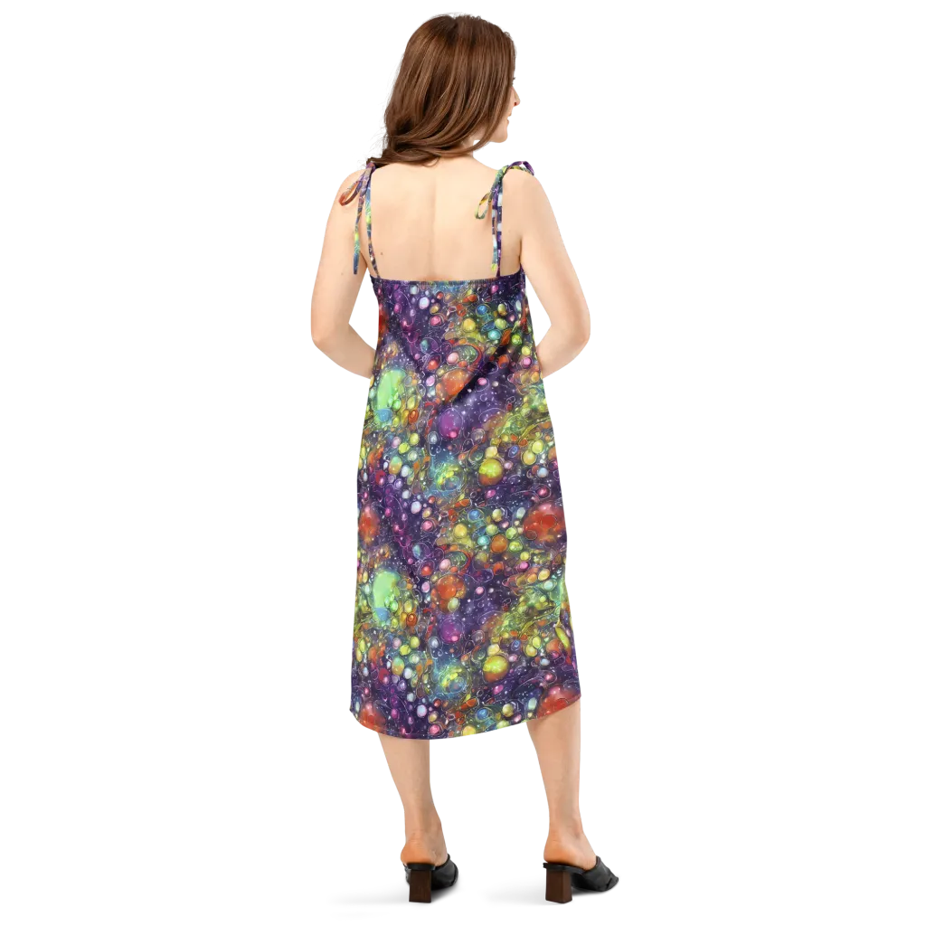 Galactic Nectar on Slip Dress — Back