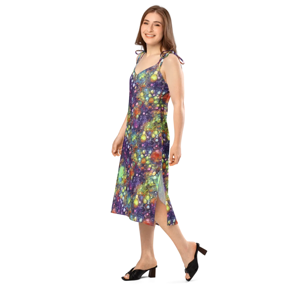Galactic Nectar on Slip Dress — Left Front