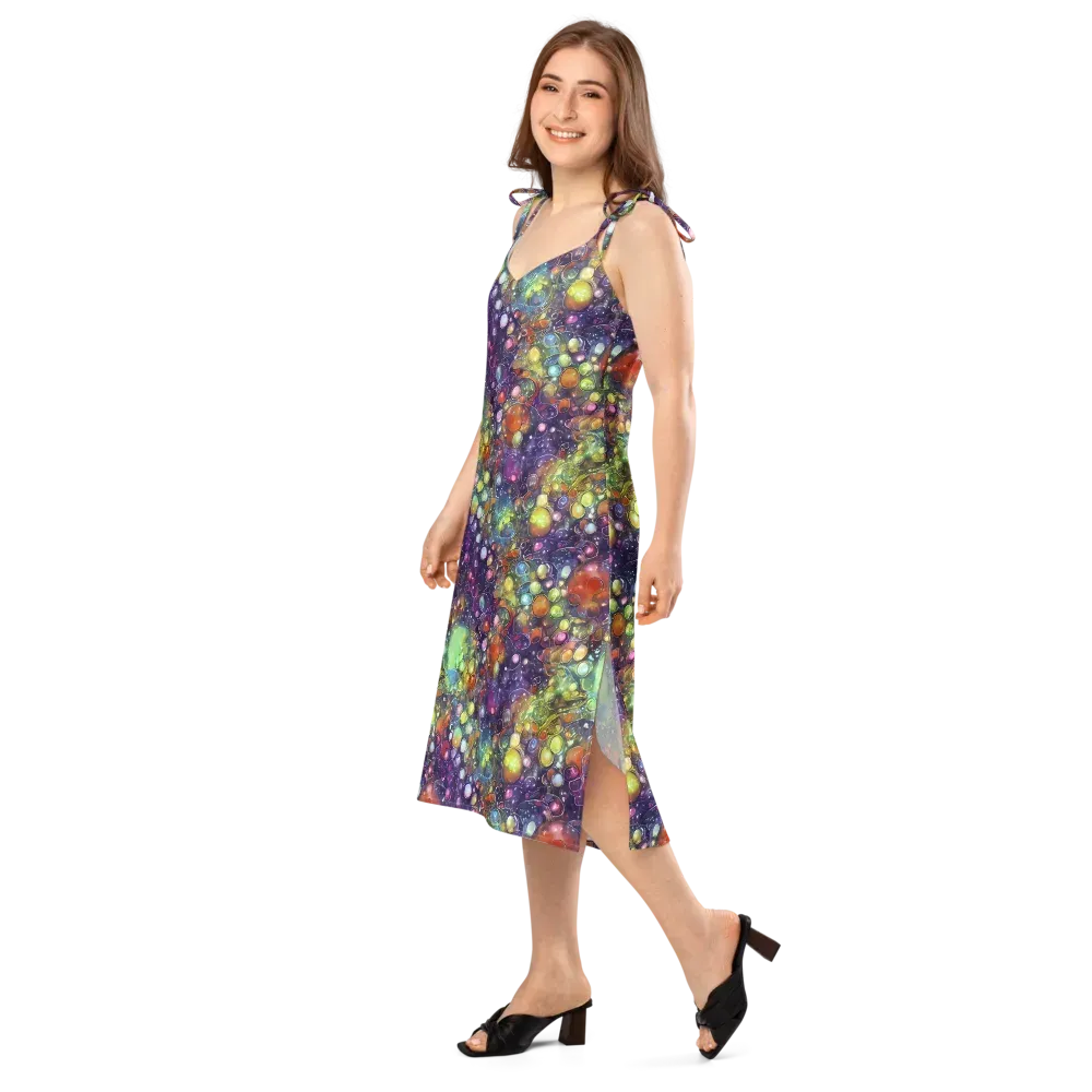 Galactic Nectar on Slip Dress — Left Front