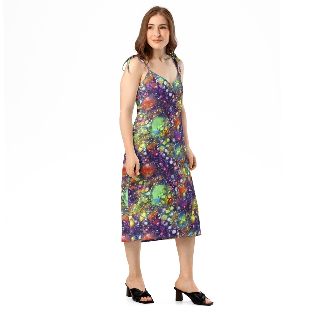 Galactic Nectar on Slip Dress — Right Front