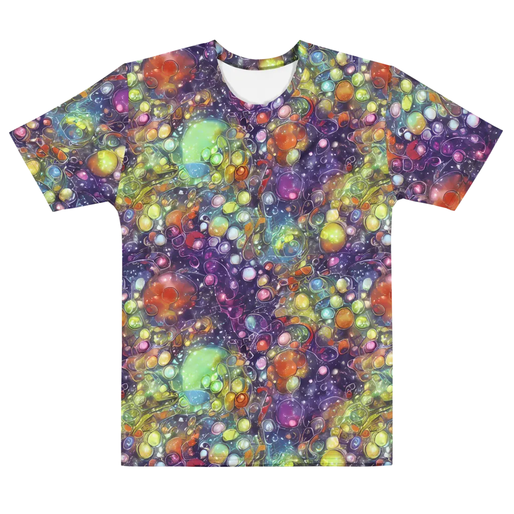 Galactic Nectar on Men's Cotton Crew Neck T-Shirt — Front